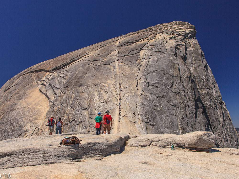 Trail around the back side of Half Dome
